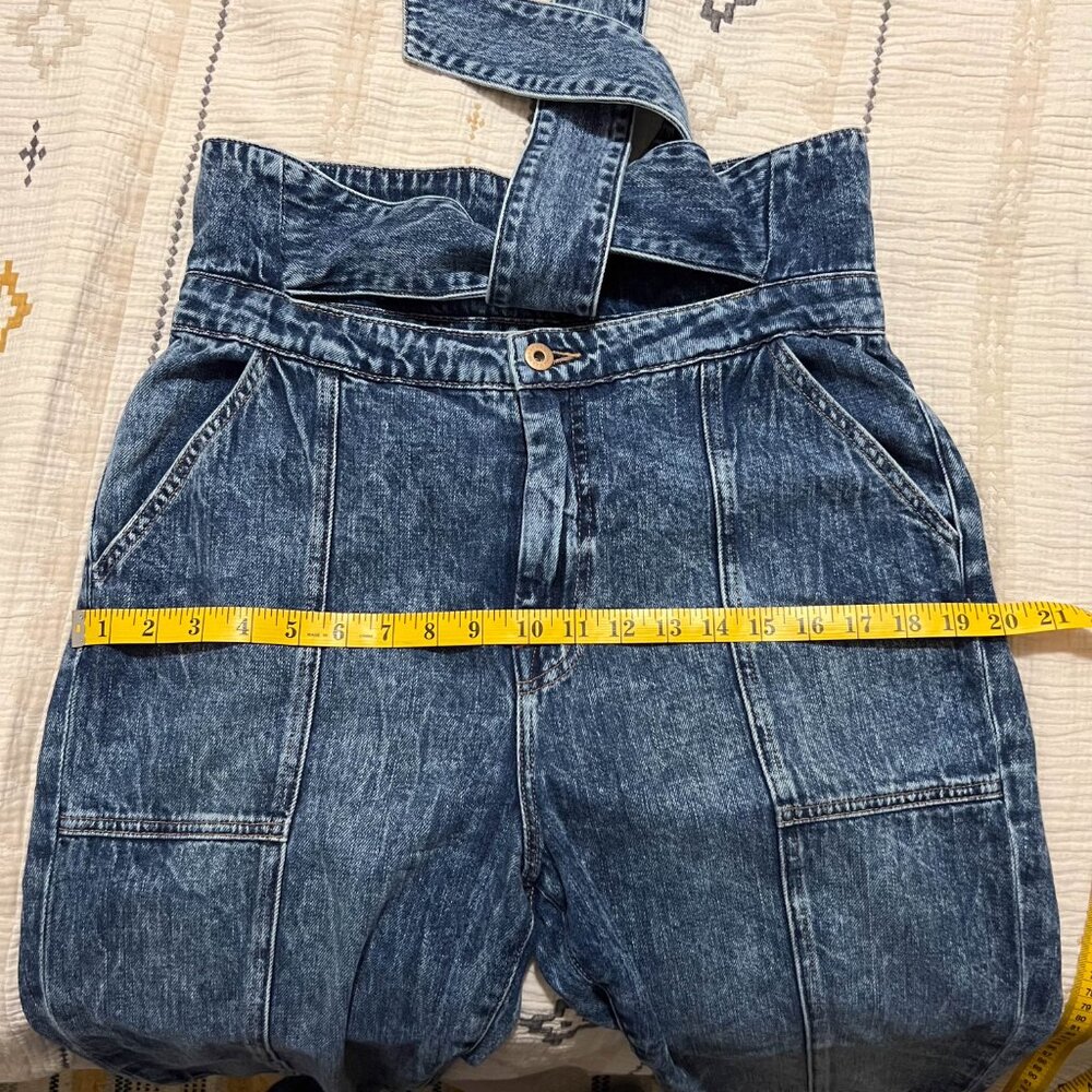Jonathan Simkhai Standard Henley Tie-Waist Straight Jeans Size 31 NWOT - Picture 8 of 16